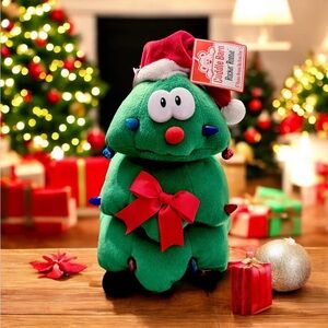 NWT Sound &Light Animated Dancing Singing Plush Rockin Around the Christmas Tree